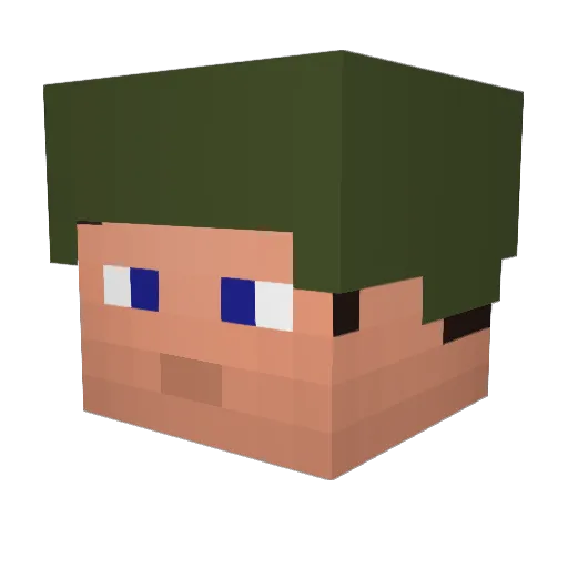 BorisBoskovic Minecraft avatar head, 3D render