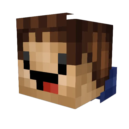 BorisKersten Minecraft avatar head, 3D render