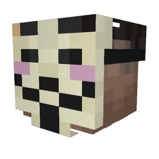 BorisLab Minecraft avatar head, 3D render