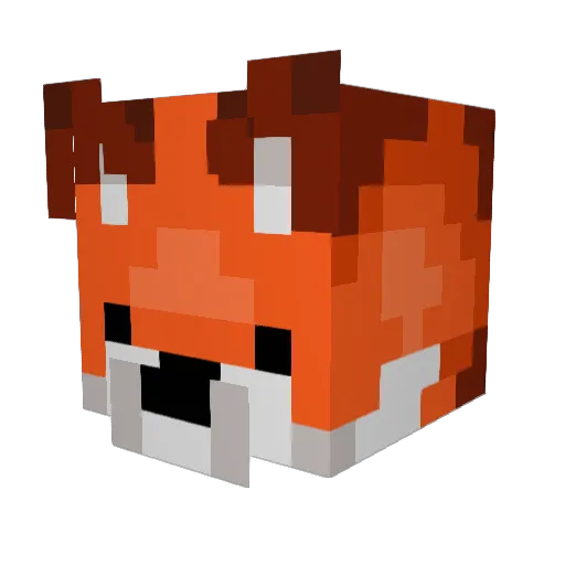 BorisPonson Minecraft avatar head, 3D render
