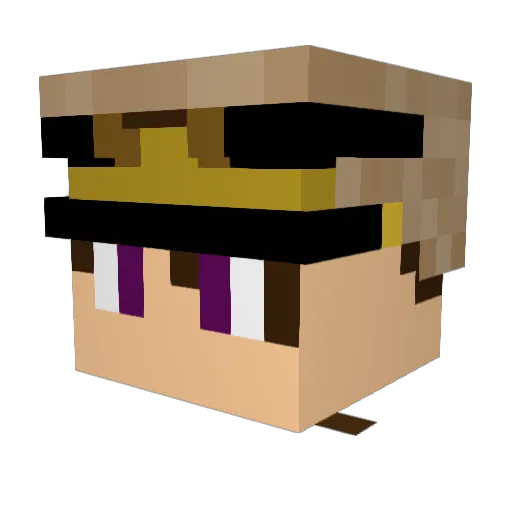 Boris_369 Minecraft avatar head, 3D render