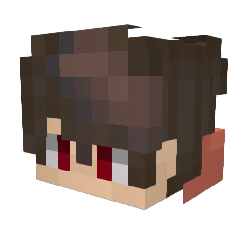 Borisferreiro Minecraft avatar head, 3D render