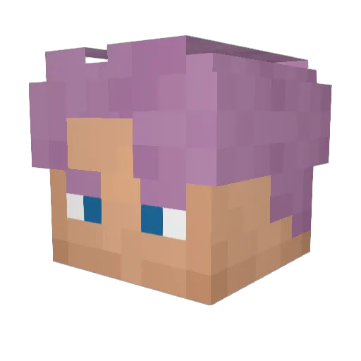Borlaxx Minecraft avatar head, 3D render
