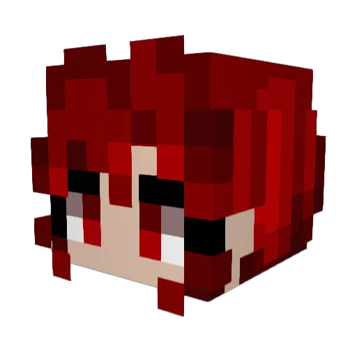 Born2seed Minecraft avatar head, 3D render