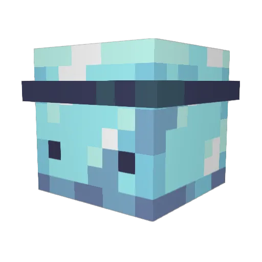 BornChicken971 Minecraft avatar head, 3D render