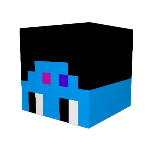 BornSteam5 Minecraft avatar head, 3D render