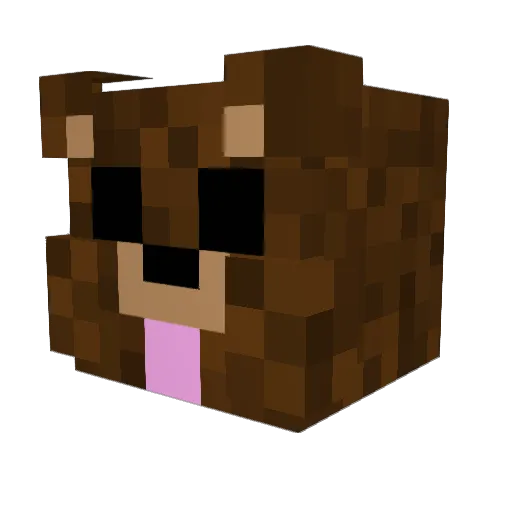 Borne_ Minecraft avatar head, 3D render