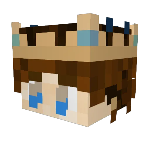 Bornstellar7 Minecraft avatar head, 3D render