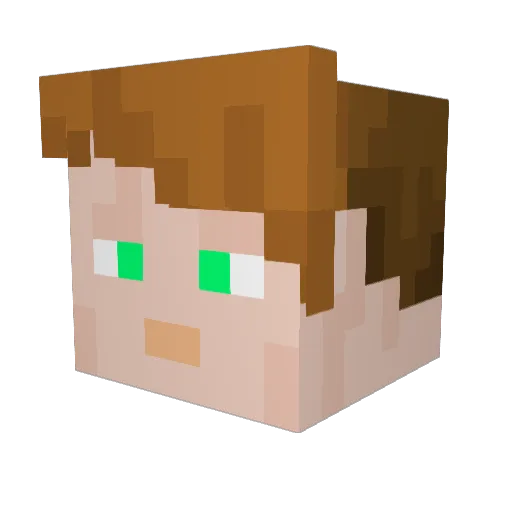 Borov_Fakt Minecraft avatar head, 3D render