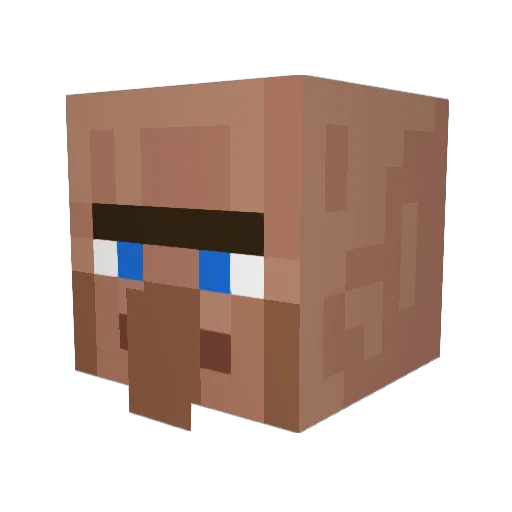 Borowa Minecraft avatar head, 3D render