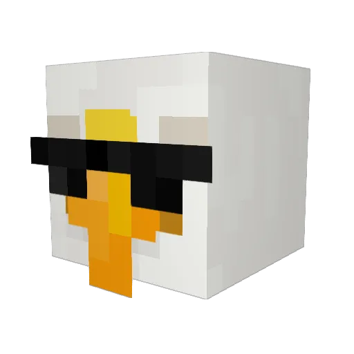 Borowias Minecraft avatar head, 3D render
