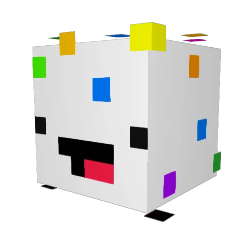 Borrilo Minecraft avatar head, 3D render