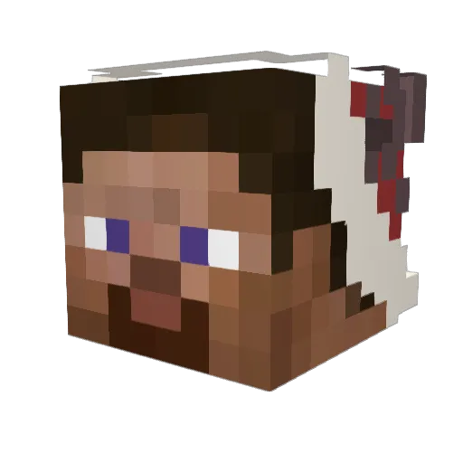 Borris__ Minecraft avatar head, 3D render