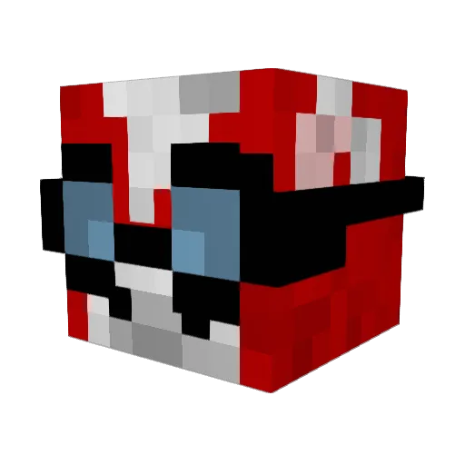 Borsuk12 Minecraft avatar head, 3D render