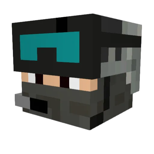 Borsuk_xD Minecraft avatar head, 3D render