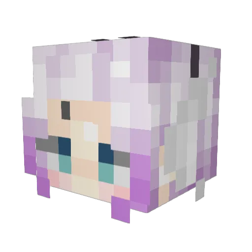 Borsyn Minecraft avatar head, 3D render