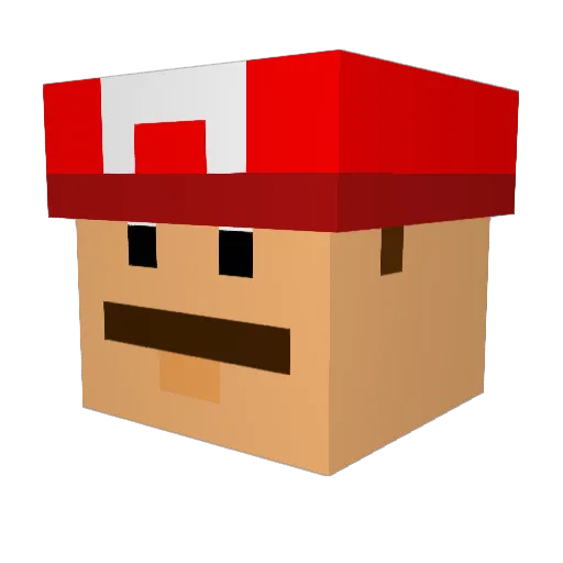 Bort_Sompson Minecraft avatar head, 3D render