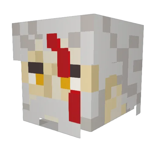 Borthexx Minecraft avatar head, 3D render