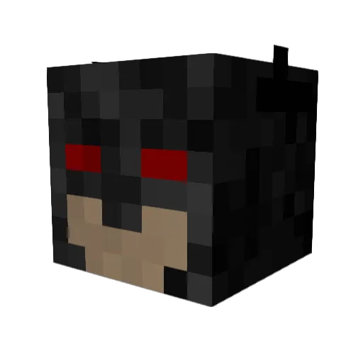 Bortmain Minecraft avatar head, 3D render