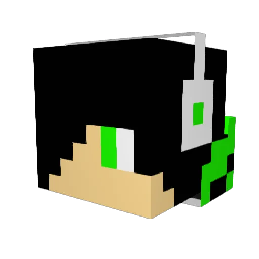 BorussiaMG Minecraft avatar head, 3D render