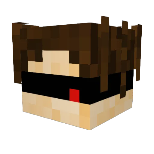 Borussini Minecraft avatar head, 3D render