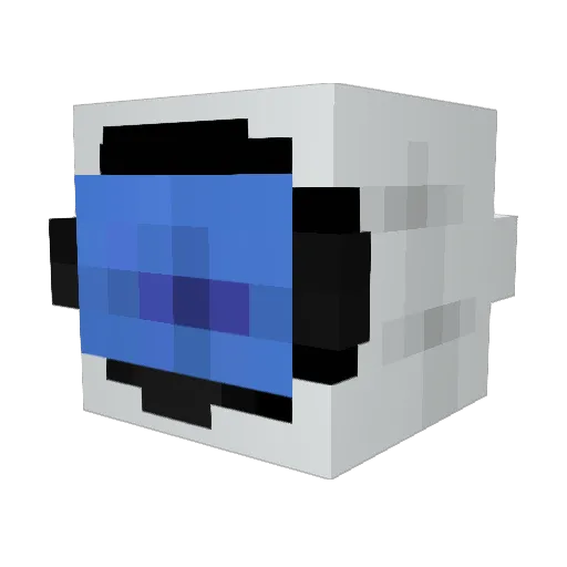 Borutoe Minecraft avatar head, 3D render