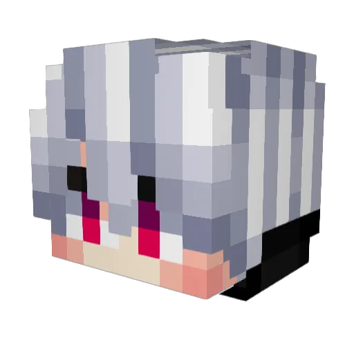 BoryNepta Minecraft avatar head, 3D render