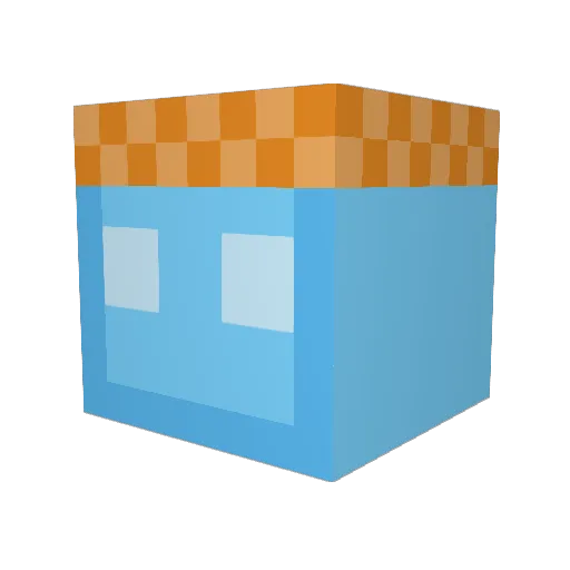 BorysQWERT Minecraft avatar head, 3D render