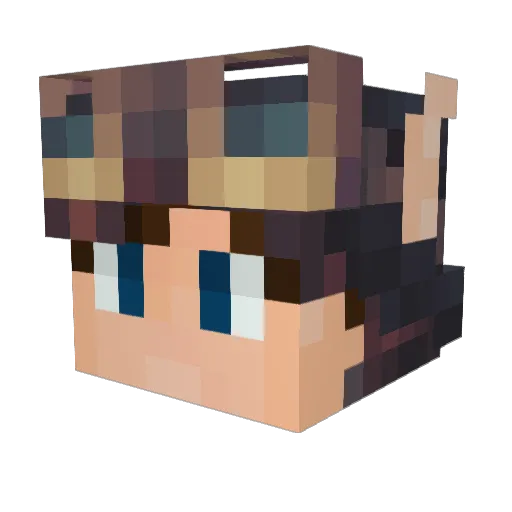 Borys_Swiderski Minecraft avatar head, 3D render