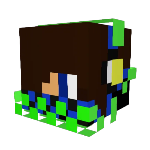 Borysc2007 Minecraft avatar head, 3D render