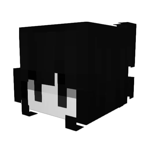 BosaI_ Minecraft avatar head, 3D render