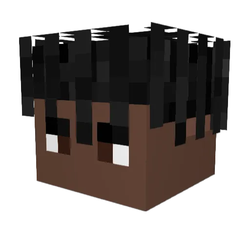 Bosch187 Minecraft avatar head, 3D render