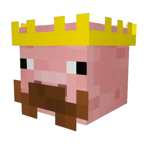 Bosco3690 Minecraft avatar head, 3D render