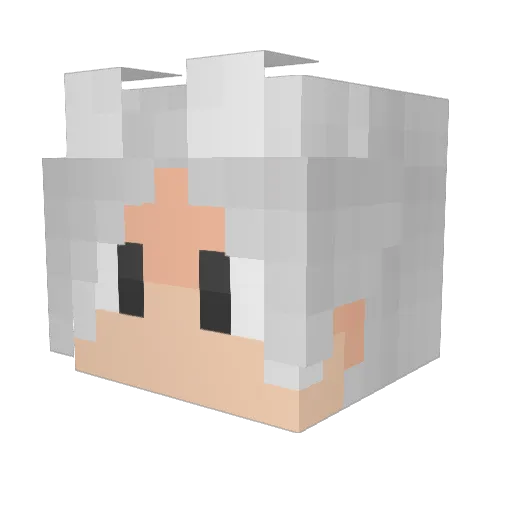 BoscoKin Minecraft avatar head, 3D render