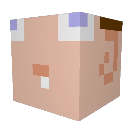 Boscomb Minecraft avatar head, 3D render