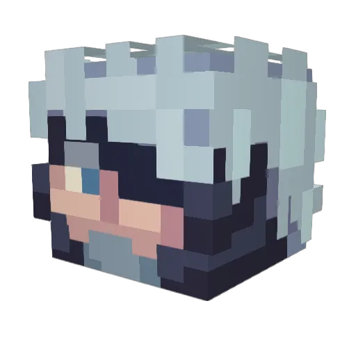 Boski_Johnny Minecraft avatar head, 3D render