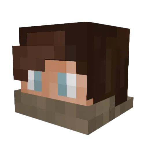 Bosman1598 Minecraft avatar head, 3D render