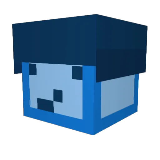 Boso134Ku Minecraft avatar head, 3D render