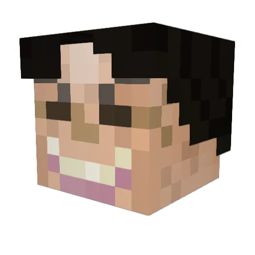 Bosphoramus_II Minecraft avatar head, 3D render