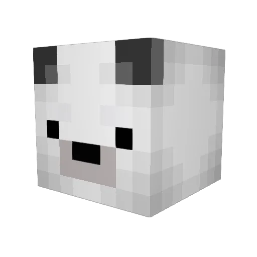 Bosquit Minecraft avatar head, 3D render