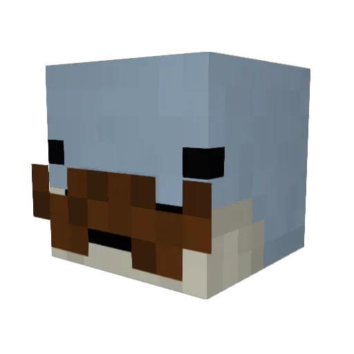 Boss303 Minecraft avatar head, 3D render