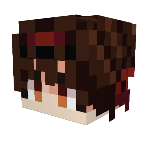 Boss3297 Minecraft avatar head, 3D render