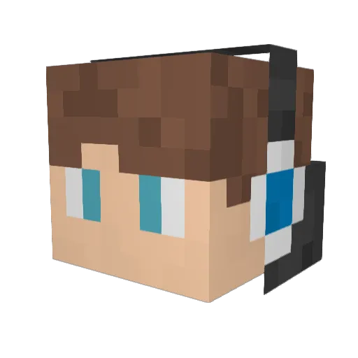Boss777LV Minecraft avatar head, 3D render