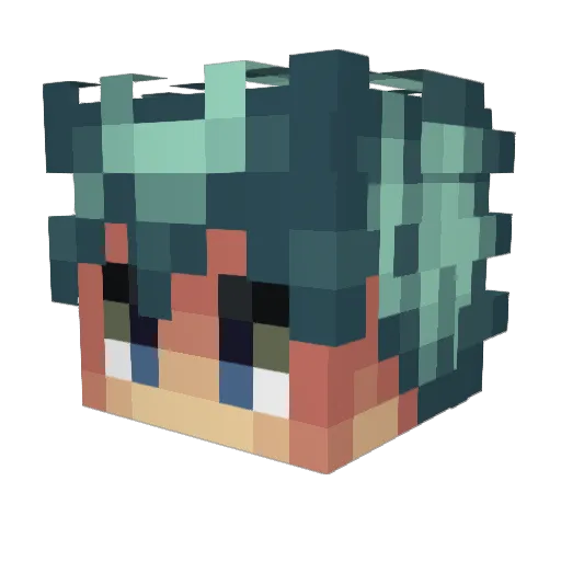 BossAyshe Minecraft avatar head, 3D render