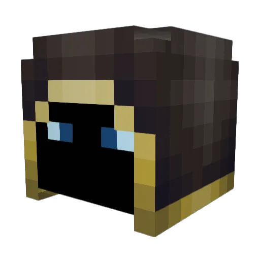 BossBilli Minecraft avatar head, 3D render