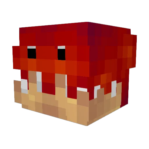 BossCrab Minecraft avatar head, 3D render