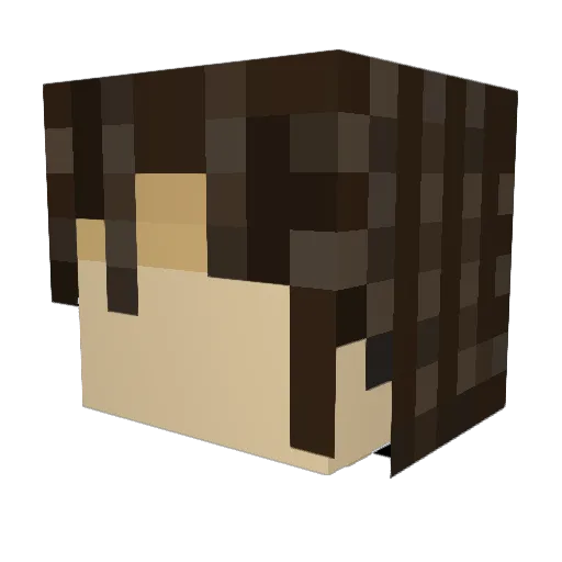 BossCube Minecraft avatar head, 3D render