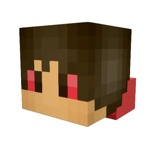 BossDJ332 Minecraft avatar head, 3D render