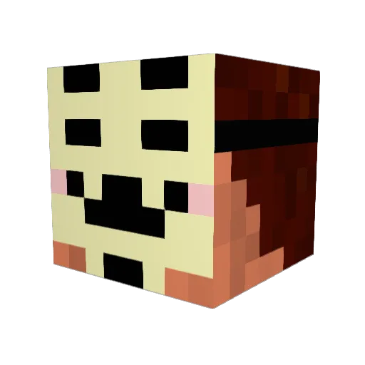 BossDani Minecraft avatar head, 3D render