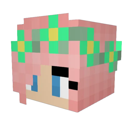 BossDog007 Minecraft avatar head, 3D render